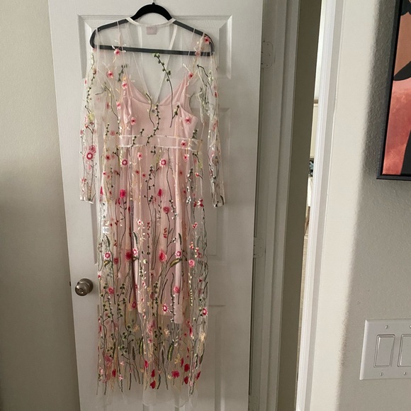 Ladies Maxi Two Piece Dress - Picture 2 of 2